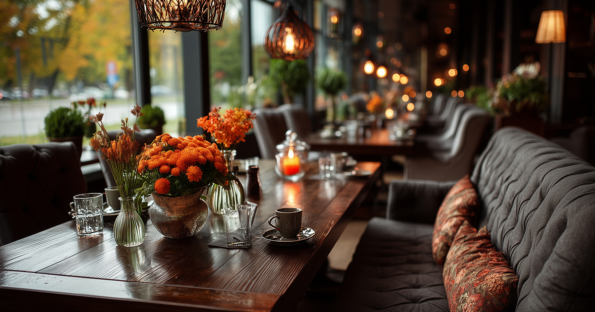Italian restaurant and flower shop