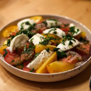 beach burrata salad